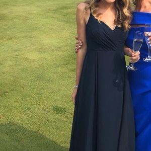 Bill Levkoff Blue Bridesmaid Maxi dress